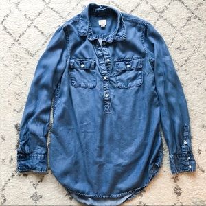 Women’s Tunic Style Denim Top, Size Small